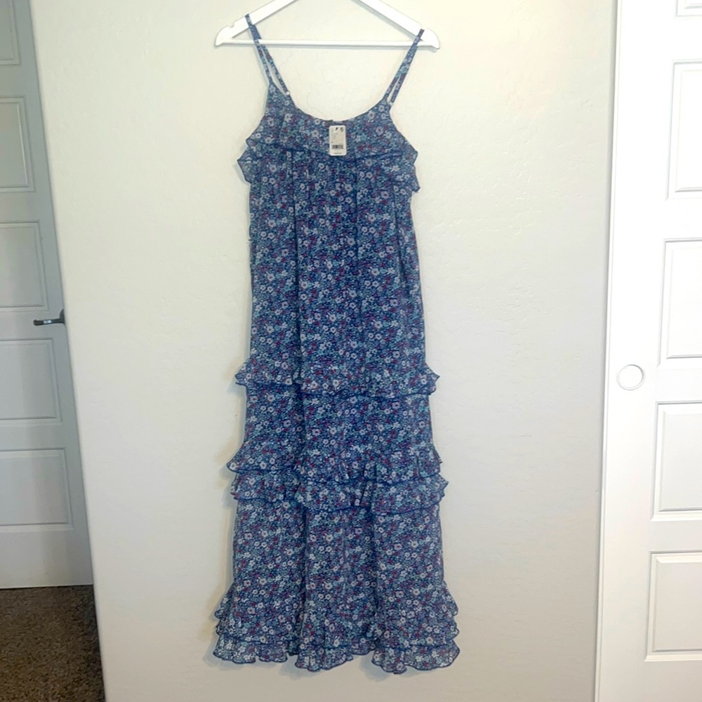 NWT Free People Ruffle Tiered Maxi Dress M - Picture 3 of 7